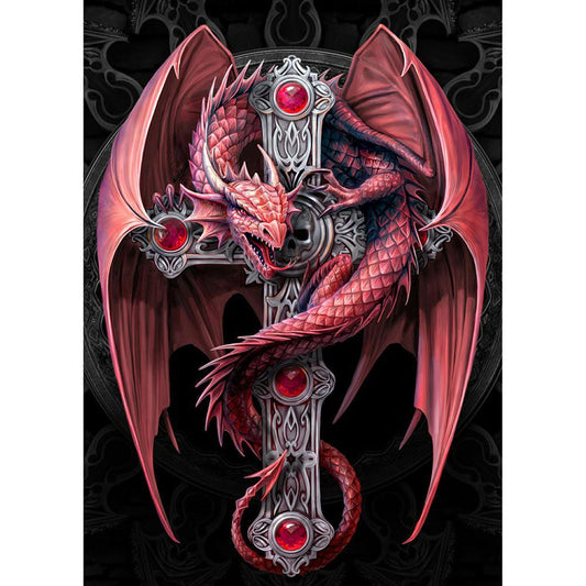 Free Dragon And Cross - MyCraftsGfit - Free 5D Diamond Painting