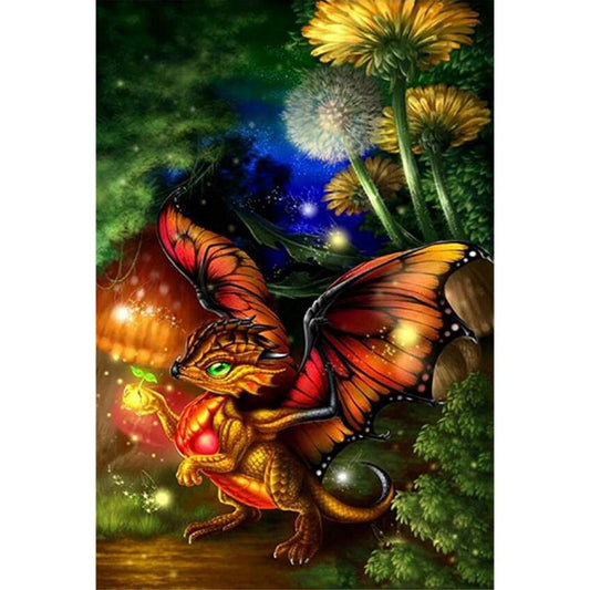 Free Dragon In The Forest - MyCraftsGfit - Free 5D Diamond Painting