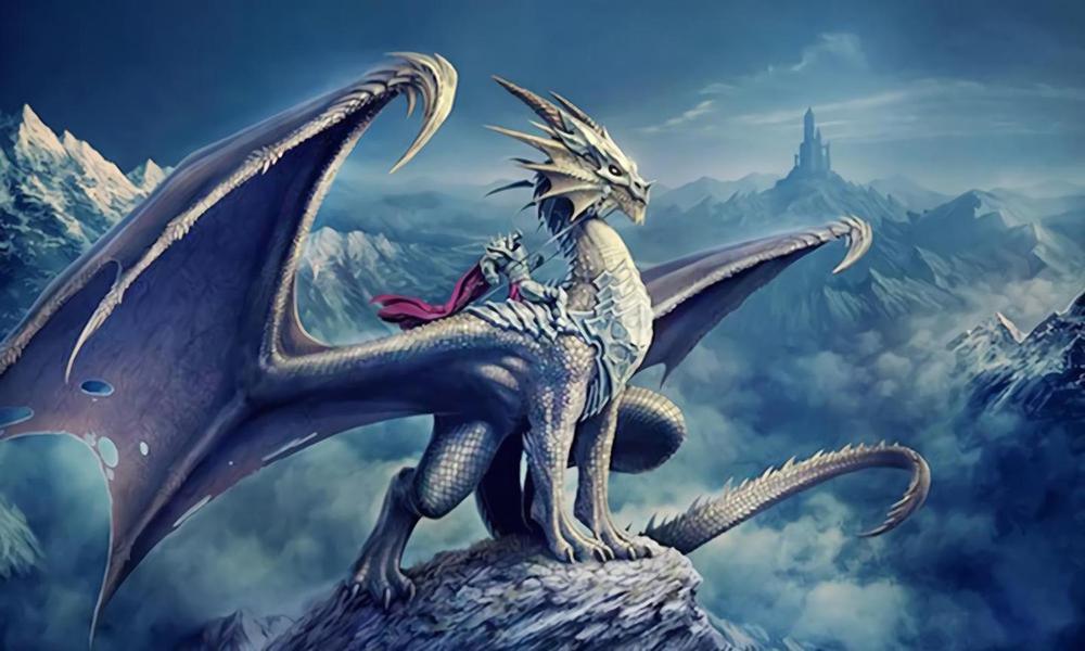Dragon Staring At The Sky - MyCraftsGfit - Free 5D Diamond Painting