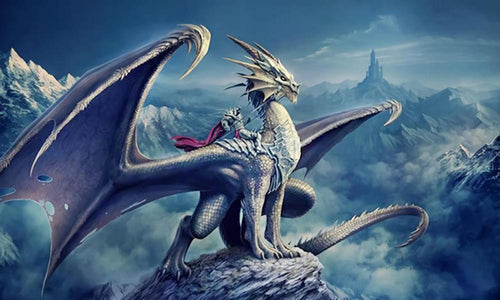 Free Dragon Staring At The Sky - MyCraftsGfit - Free 5D Diamond Painting