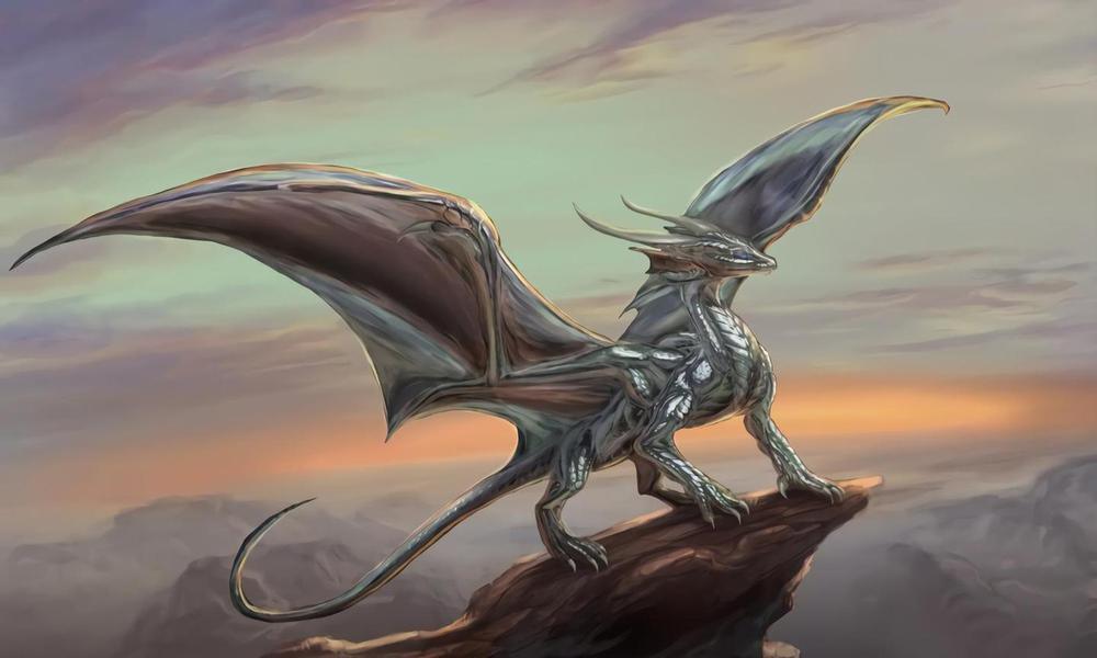 Dragon Staring At The Sky - MyCraftsGfit - Free 5D Diamond Painting