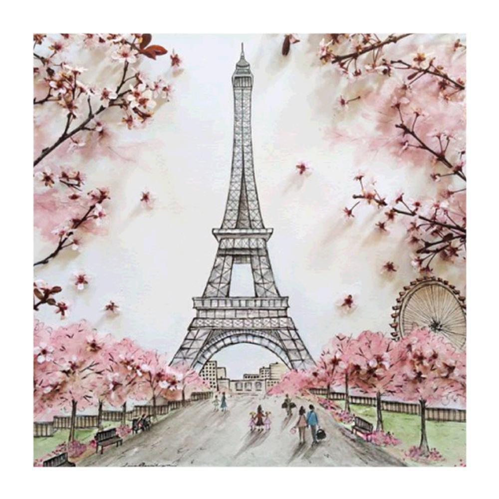 Free Eiffel Tower - MyCraftsGfit - Free 5D Diamond Painting