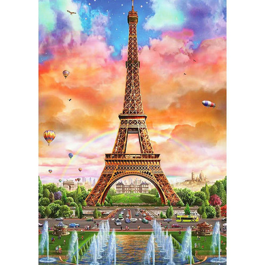 Free Eiffel Tower - MyCraftsGfit - Free 5D Diamond Painting