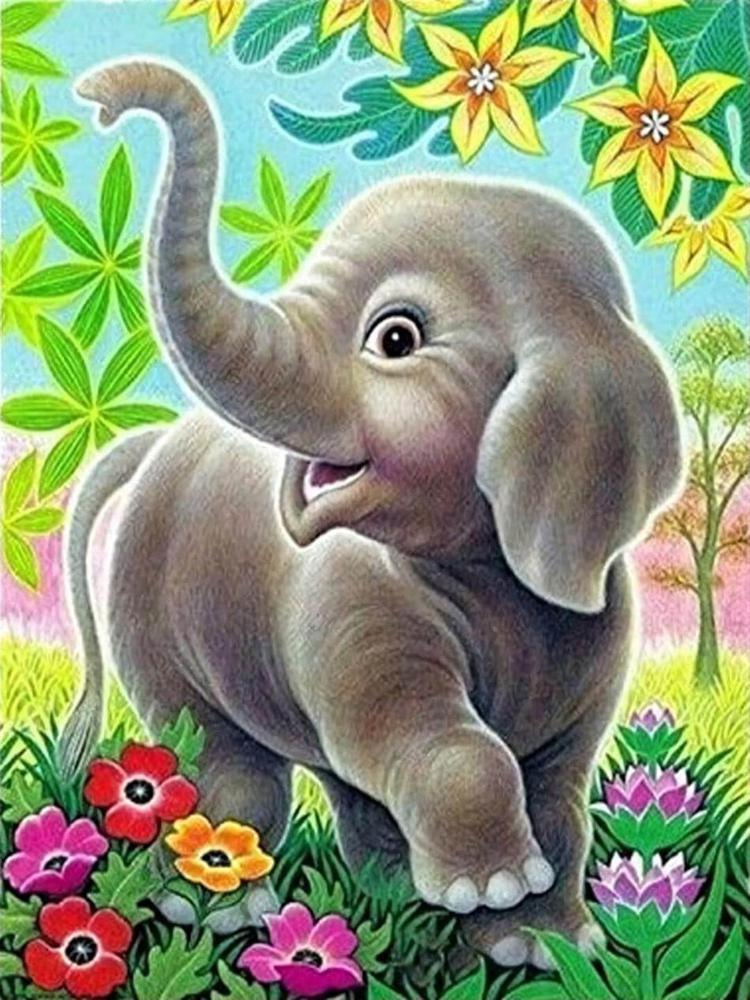 Elephant - MyCraftsGfit - Free 5D Diamond Painting