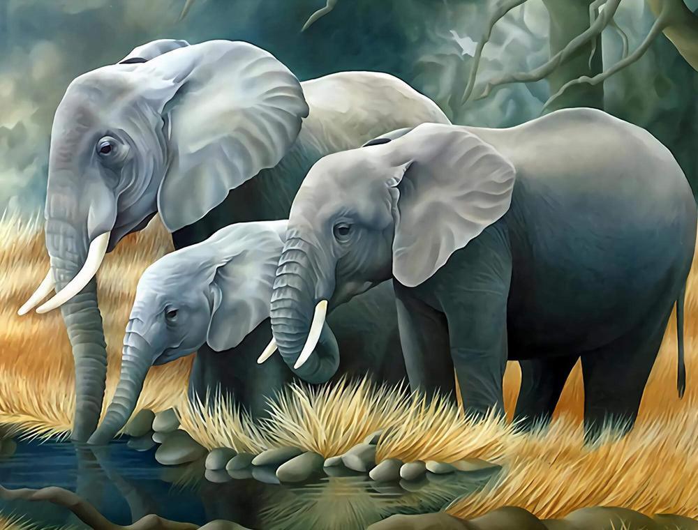 Free Elephant - MyCraftsGfit - Free 5D Diamond Painting