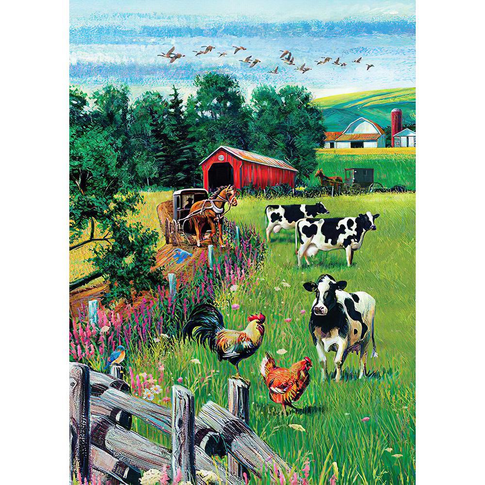 Free Farm Cow - MyCraftsGfit - Free 5D Diamond Painting