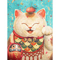Fat Lucky Cat - MyCraftsGfit - Free 5D Diamond Painting