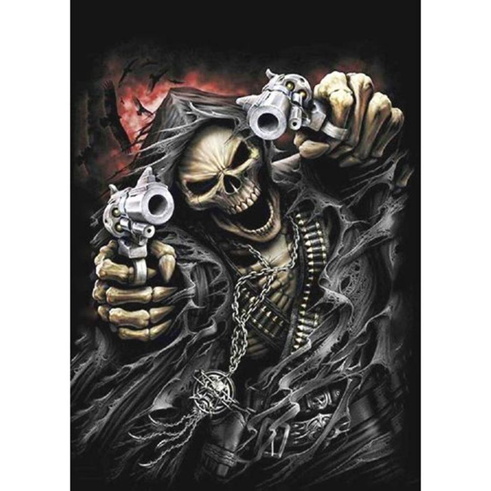 Free Fierce Skull - MyCraftsGfit - Free 5D Diamond Painting