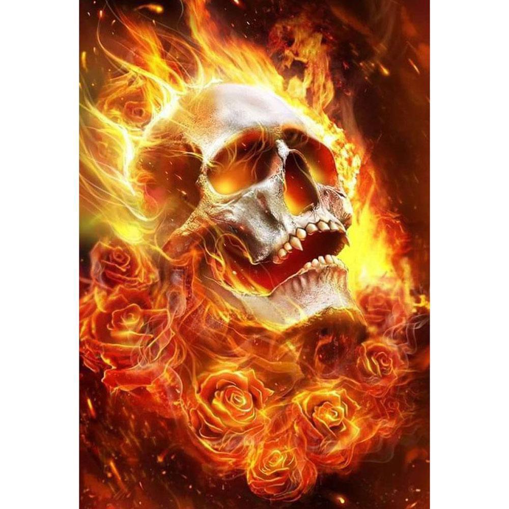 Free Fire Skull - MyCraftsGfit - Free 5D Diamond Painting