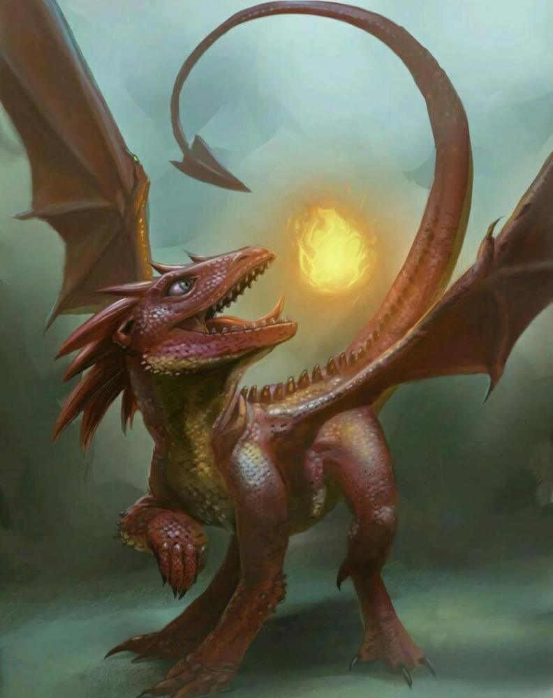 Fire-eating Dragon - MyCraftsGfit - Free 5D Diamond Painting