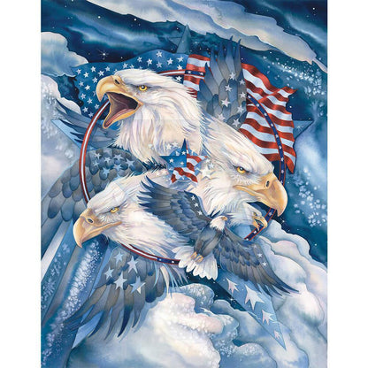 Free Flag eagle - MyCraftsGfit - Free 5D Diamond Painting