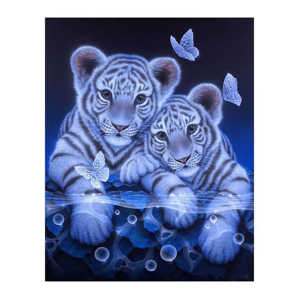 Flame Tiger - MyCraftsGfit - Free 5D Diamond Painting