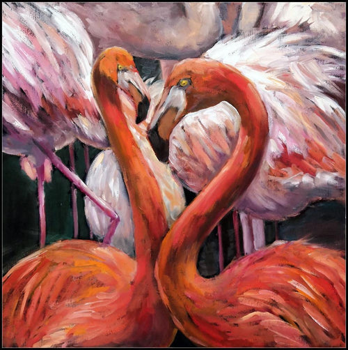 Free Flamingos - MyCraftsGfit - Free 5D Diamond Painting