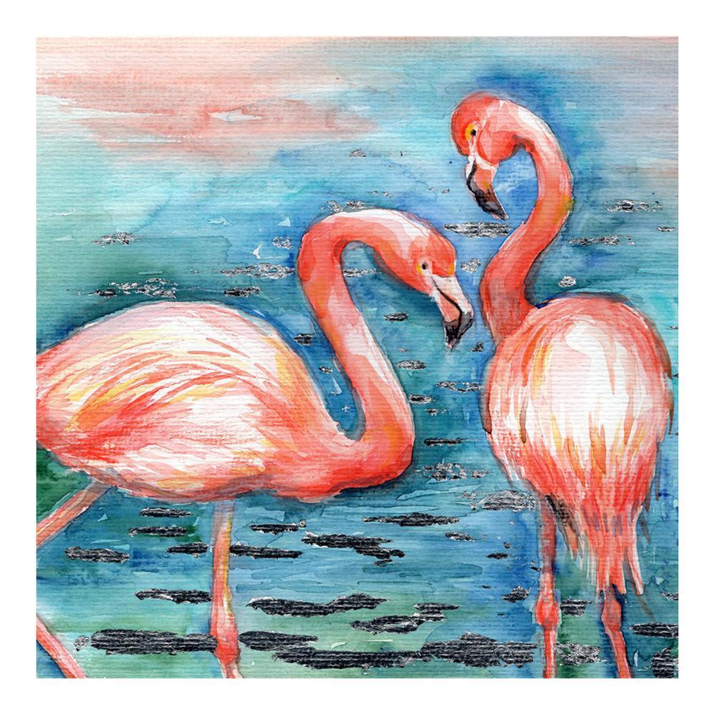 Free Flamingos - MyCraftsGfit - Free 5D Diamond Painting