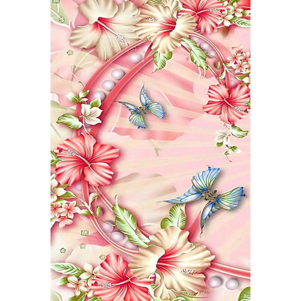 Free Flower Butterfly - MyCraftsGfit - Free 5D Diamond Painting