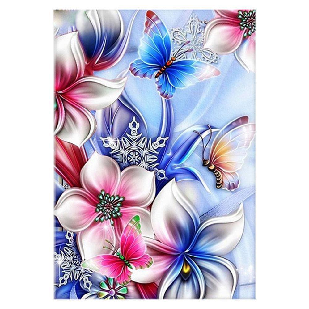 Free Flower Butterfly - MyCraftsGfit - Free 5D Diamond Painting