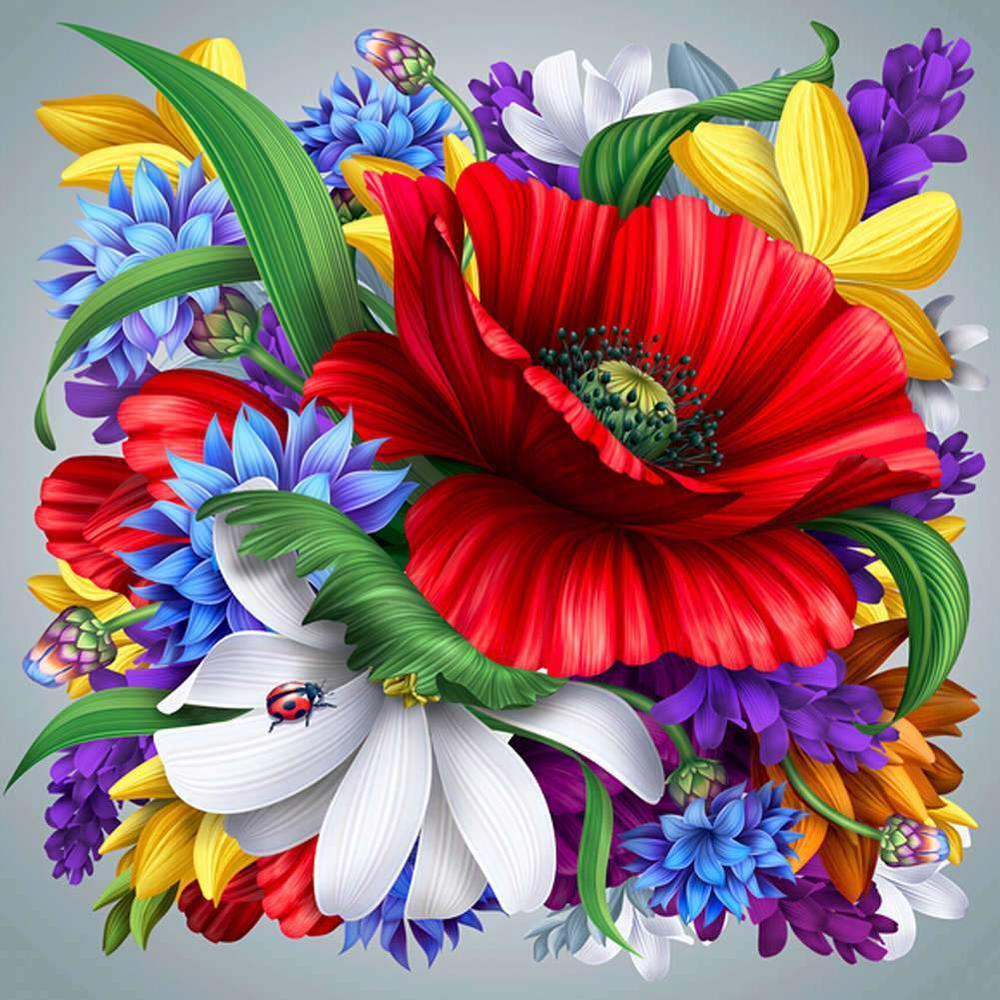 Free Flower - MyCraftsGfit - Free 5D Diamond Painting