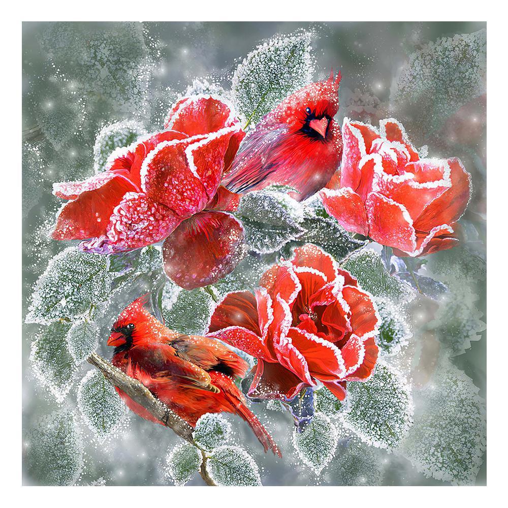 Flowers Birds - MyCraftsGfit - Free 5D Diamond Painting