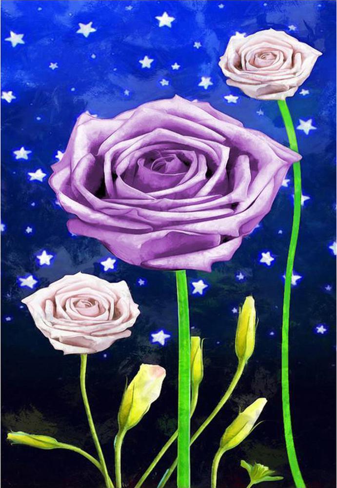 Flowers Free 5D Diamond Painting Kits MyCraftsGfit - Free 5D Diamond Painting mycraftsgift.com