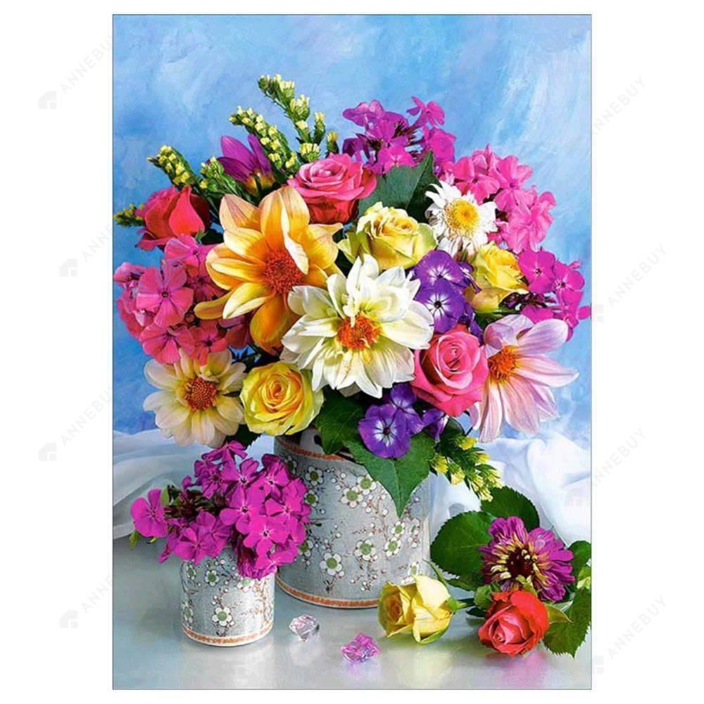 Flowers Free 5D Diamond Painting Kits MyCraftsGfit - Free 5D Diamond Painting mycraftsgift.com