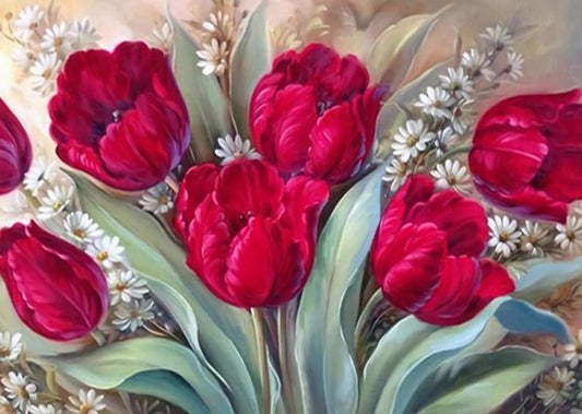 Flowers Free 5D Diamond Painting Kits MyCraftsGfit - Free 5D Diamond Painting mycraftsgift.com