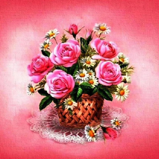 Flowers Free 5D Diamond Painting Kits MyCraftsGfit - Free 5D Diamond Painting mycraftsgift.com