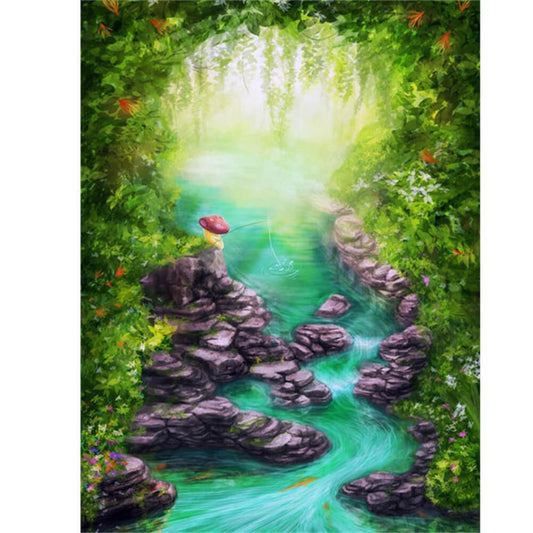 Free Forest Landscape - MyCraftsGfit - Free 5D Diamond Painting