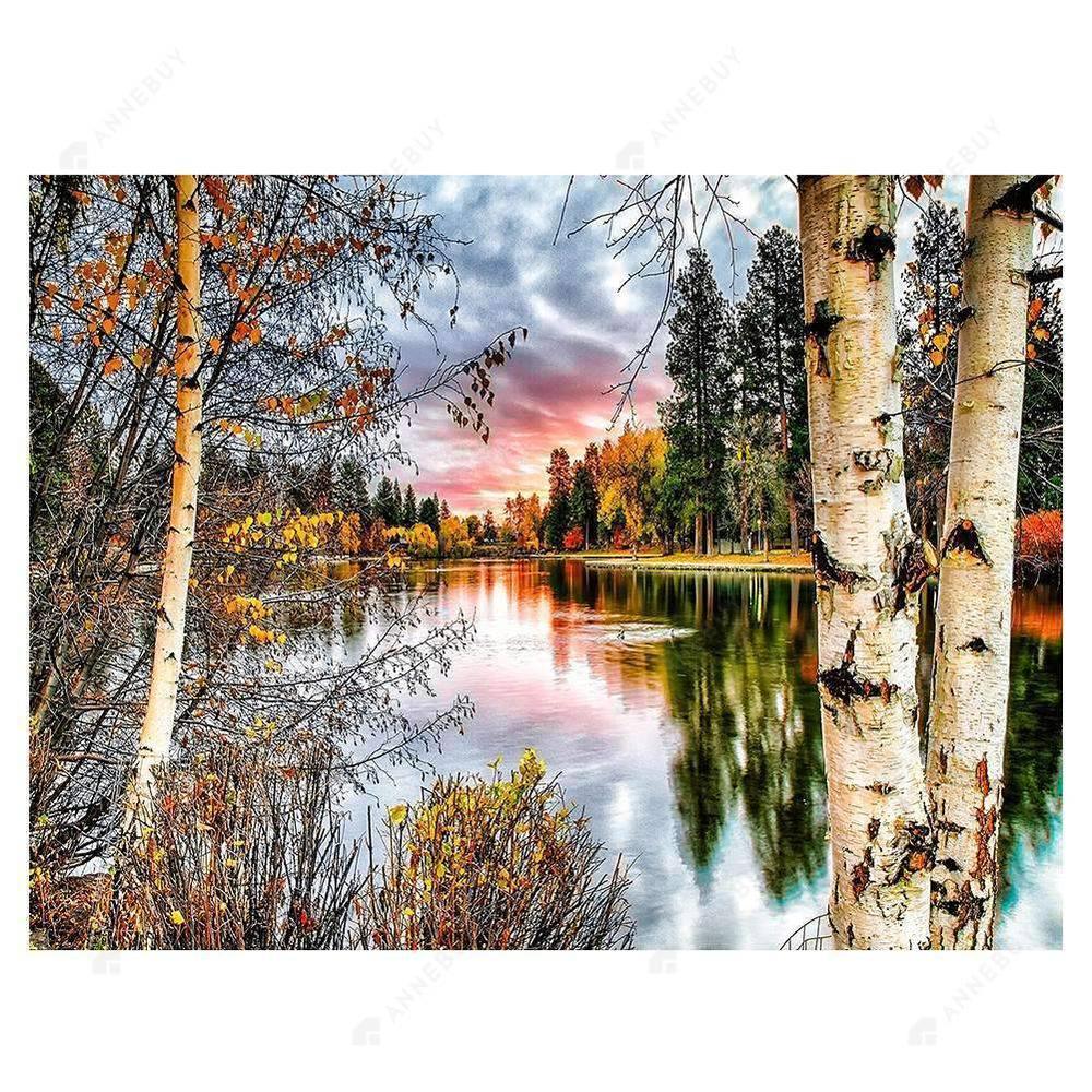 Forest Landscape Free 5D Diamond Painting Kits MyCraftsGfit - Free 5D Diamond Painting mycraftsgift.com