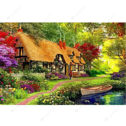 Free Garden Bungalow - MyCraftsGfit - Free 5D Diamond Painting