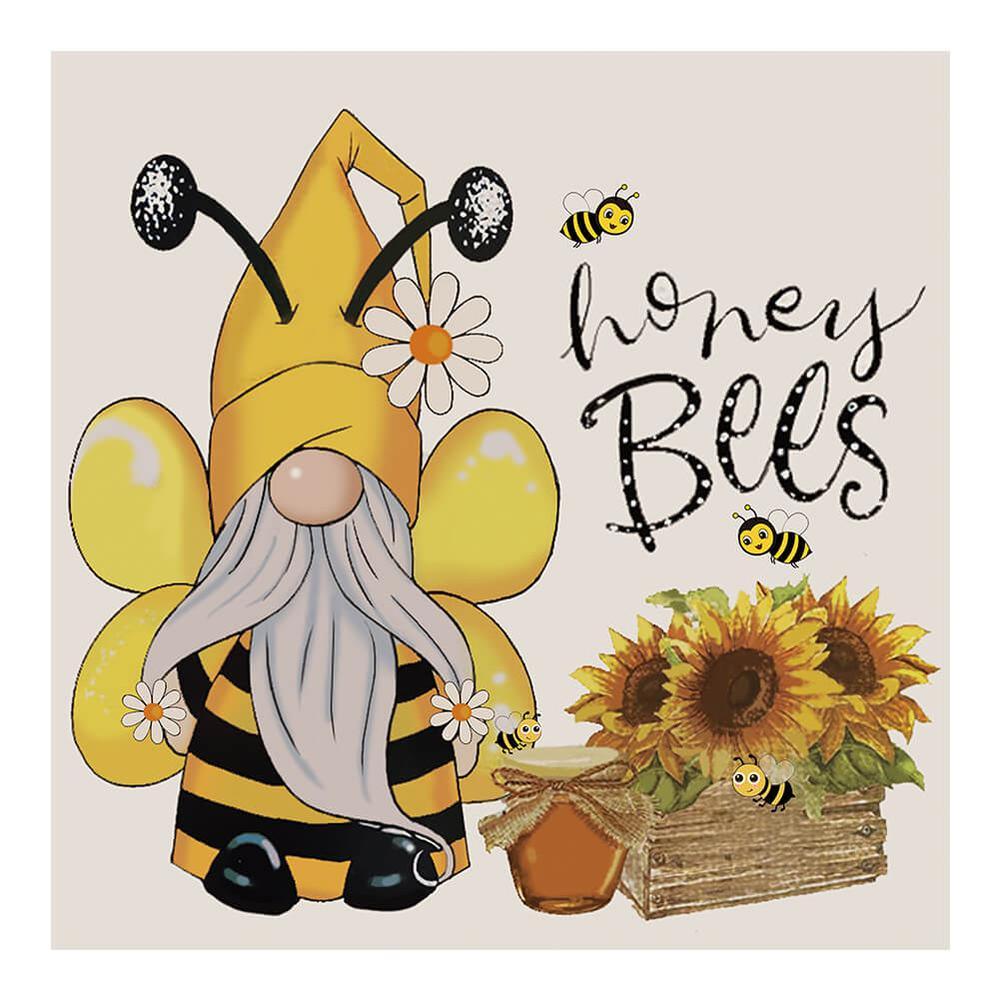 Free Gnome Bee - MyCraftsGfit - Free 5D Diamond Painting