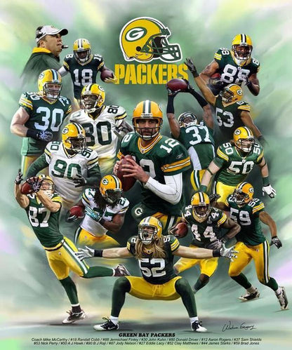 Green Bay Packers 5D Diamond Painting Kits MyCraftsGfit - Free 5D Diamond Painting mycraftsgift.com