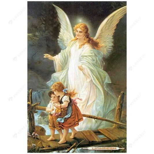 Free Guardian Angel - MyCraftsGfit - Free 5D Diamond Painting