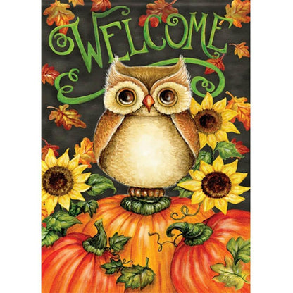 Free Halloween Owl - MyCraftsGfit - Free 5D Diamond Painting