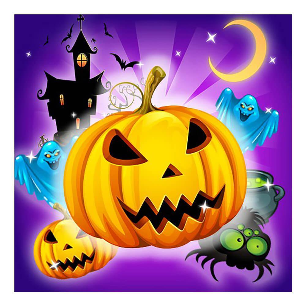 Free Halloween Pumpkin - MyCraftsGfit - Free 5D Diamond Painting