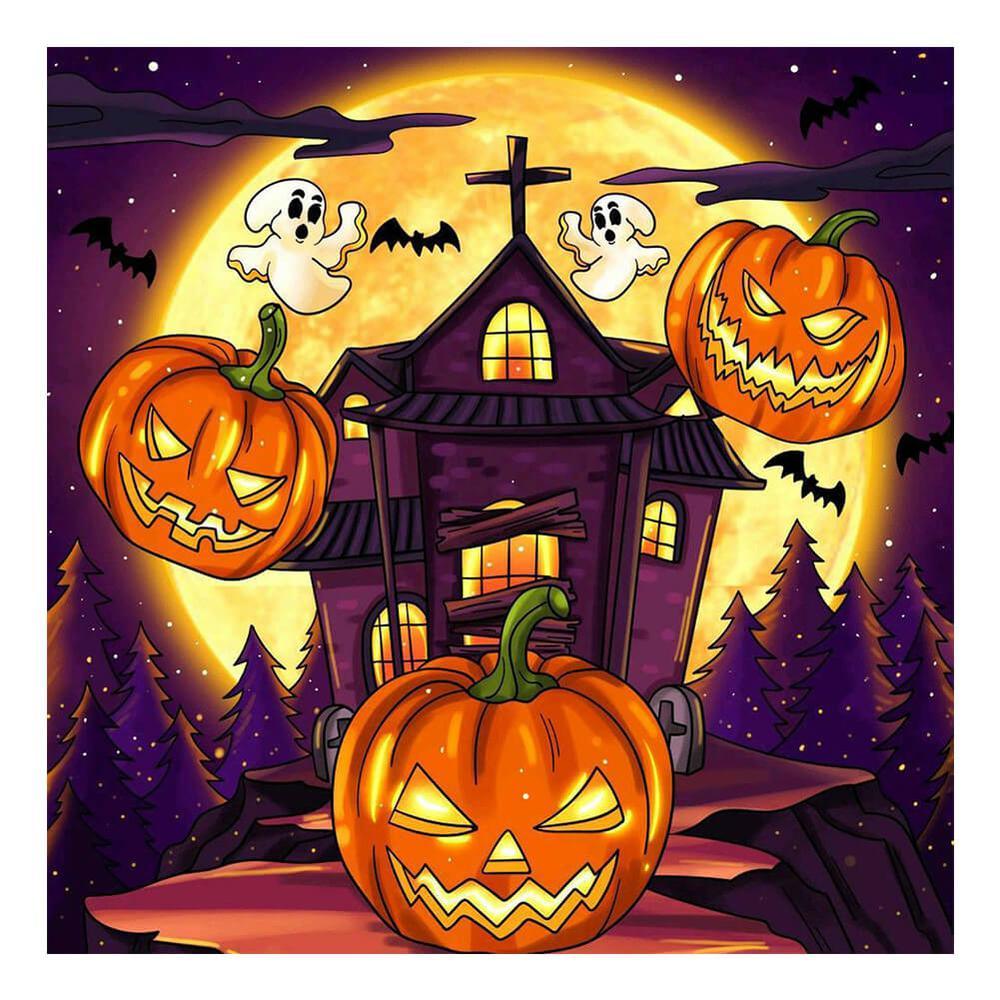 Free Halloween Pumpkin - MyCraftsGfit - Free 5D Diamond Painting