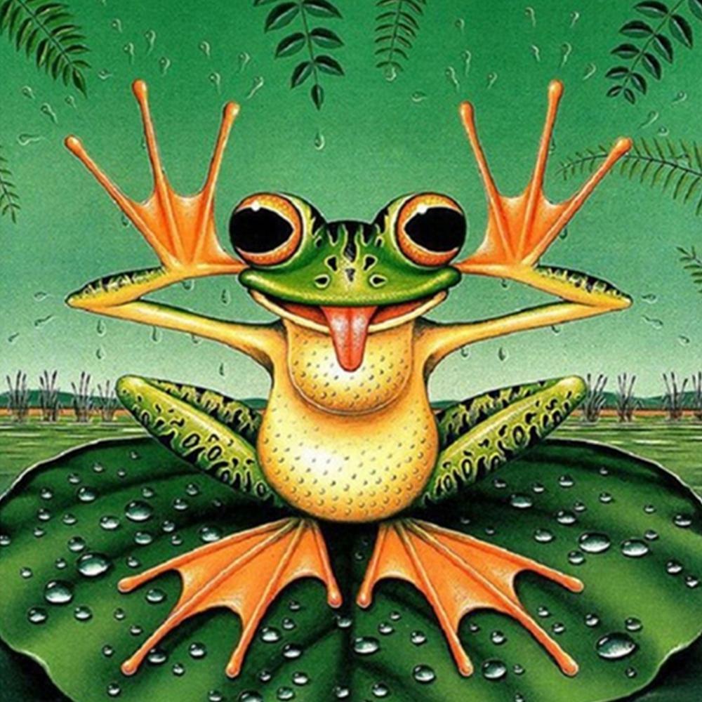 Happy Frog - MyCraftsGfit - Free 5D Diamond Painting