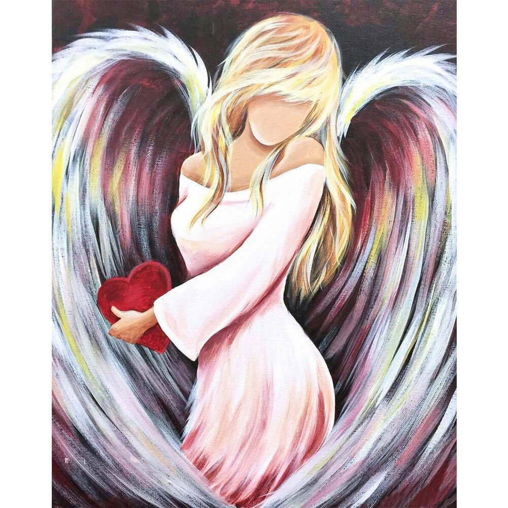 Free Heart Angel - MyCraftsGfit - Free 5D Diamond Painting