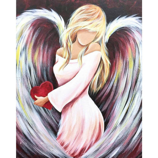 Heart Angel Free 5D Diamond Painting Kits MyCraftsGfit - Free 5D Diamond Painting mycraftsgift.com