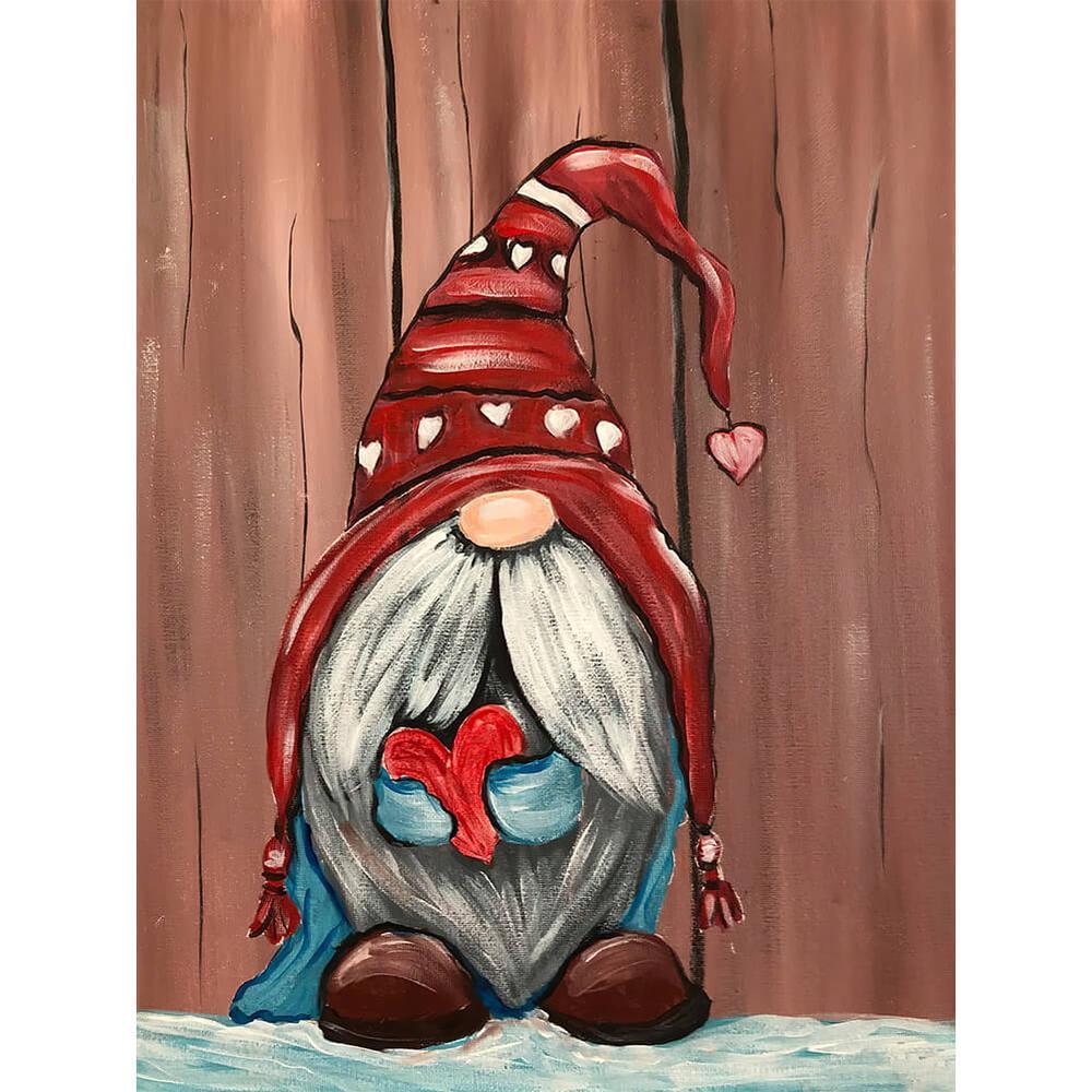 Free Heart Gnome - MyCraftsGfit - Free 5D Diamond Painting