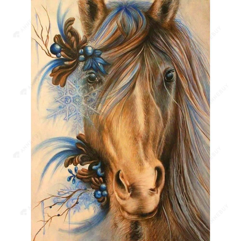 Free Horse Heads - MyCraftsGfit - Free 5D Diamond Painting