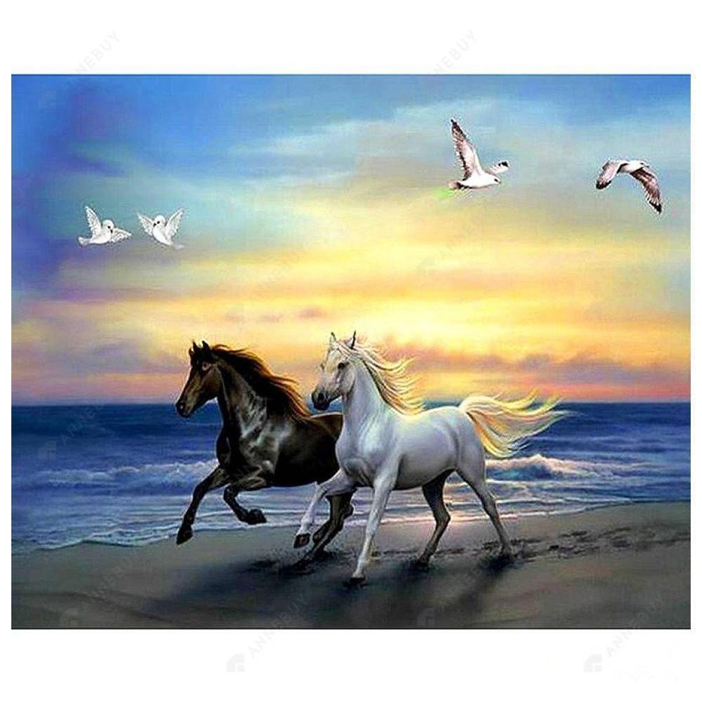 Horses - MyCraftsGfit - Free 5D Diamond Painting