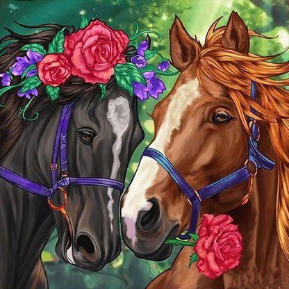 Free Horses - MyCraftsGfit - Free 5D Diamond Painting