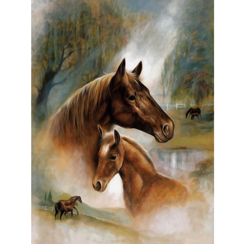 Free Horses - MyCraftsGfit - Free 5D Diamond Painting