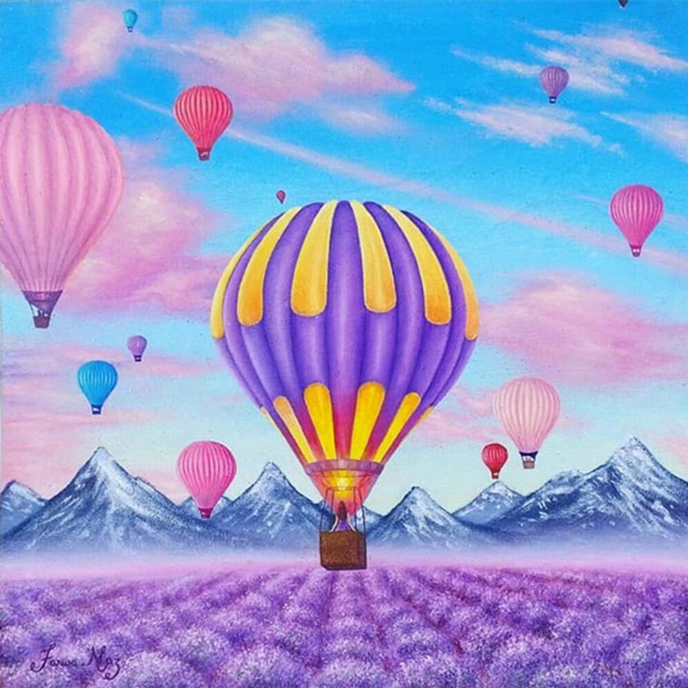 Free Hot Air Balloon - MyCraftsGfit - Free 5D Diamond Painting