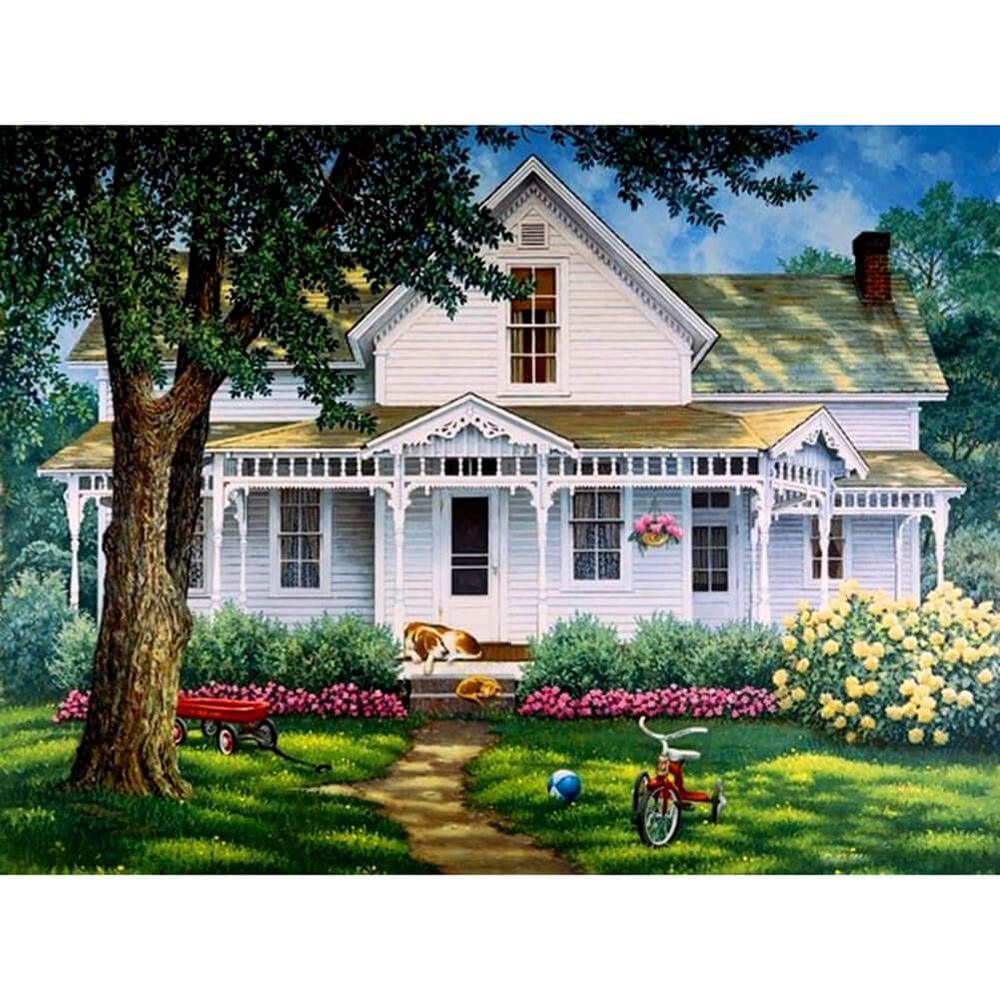 Free House Scenery - MyCraftsGfit - Free 5D Diamond Painting