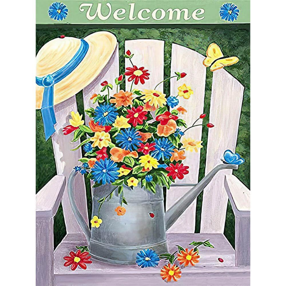 Free Kettle Bouquet - MyCraftsGfit - Free 5D Diamond Painting