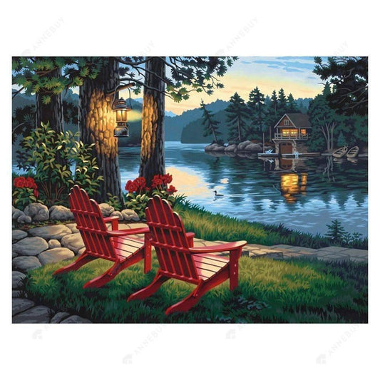 Free Lakeside - MyCraftsGfit - Free 5D Diamond Painting