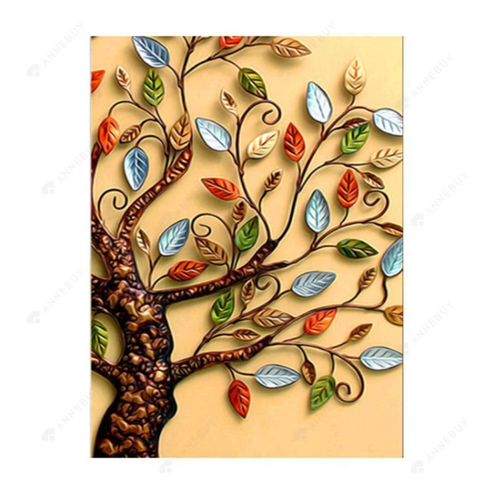 Free Leaves Tree - MyCraftsGfit - Free 5D Diamond Painting