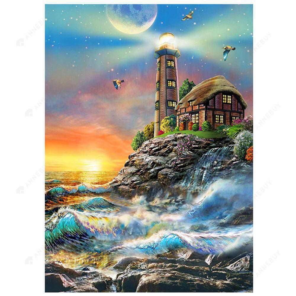 Lighthouse Free 5D Diamond Painting Kits MyCraftsGfit - Free 5D Diamond Painting mycraftsgift.com