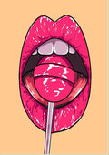 Lips And Lollipop - MyCraftsGfit - Free 5D Diamond Painting